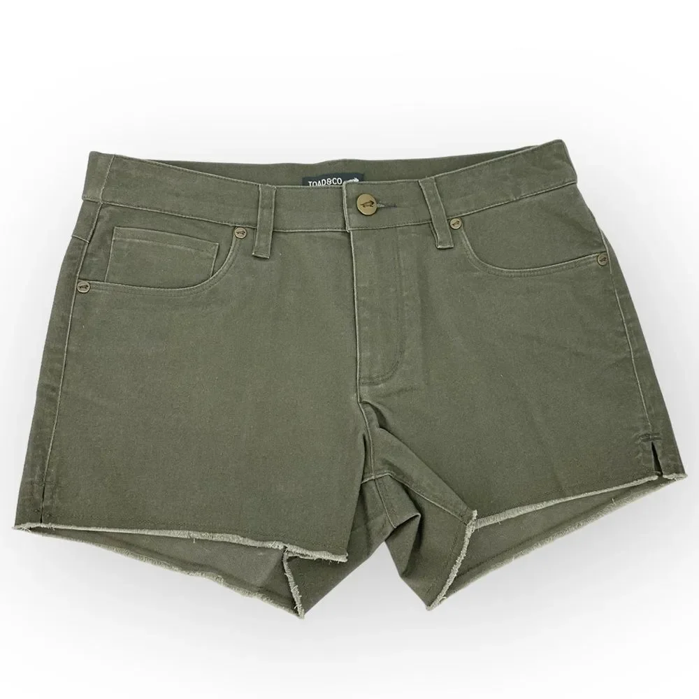 Toad&Co Olive Green Jean Shorts NWT - Picture 5 of 9